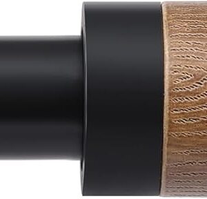 Wood Curtain Rods for Windows 48 to 84 Inches(4-7ft),1 inch Adjustable Window Curtain Rods with Imitation Wood Grain Finials,Heavy Duty Decorative Drapery Rod for Bedroom,Kitchen and patio