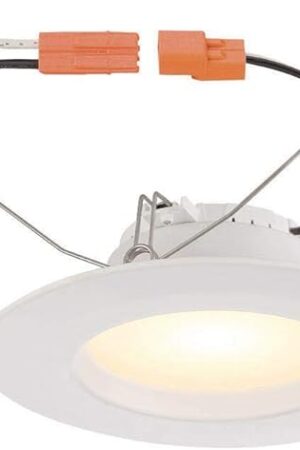 Commercial Electric 5 & 6 in. White Recessed LED Trim T65