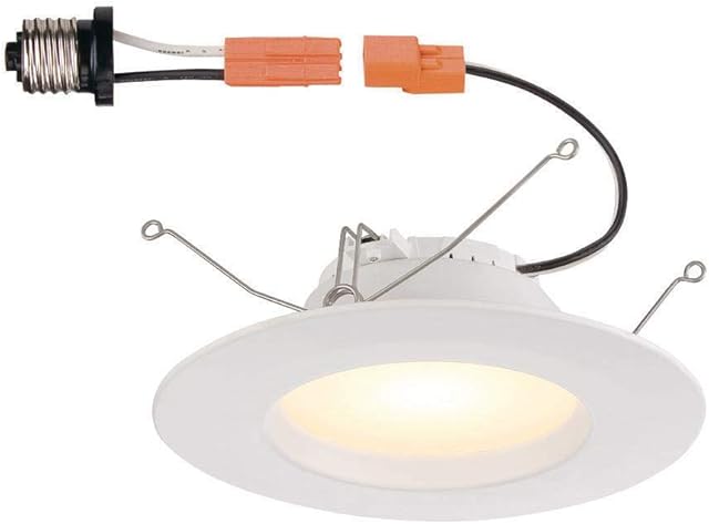 Commercial Electric 5 & 6 in. White Recessed LED Trim T65