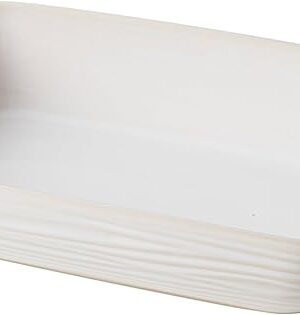 Casserole Dishes for Oven, 9 x 8 inch Ceramic Baking Dish, 17 Oz Rectangular Deep Lasagna Pan, Porcelain Baking Pan with Handles, White Bakeware Au Gratin Pans, Housewarming Gift, Dishwasher Safe