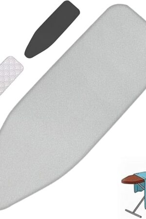36"x13" 38"x13" 43"x14" 48"x15", Ironing Board Covers, Iron Board Replacement Cover, Ironing Cover, Scorch Resistant Padding, Drawstring Tightening (Color : Silver, Size : 97x33cm/38x13in)