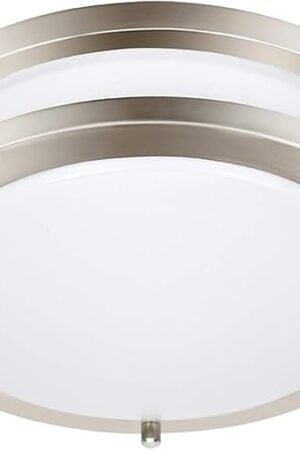 36W Dimmable LED Ceiling Light Fixture, 12 inch Flush Mount Light Fixture, Ceiling Lights for Bedroom, Kitchen, Bathroom, Super Bright 4000 Lumens, 400W Equivalent, 5000K Daylight White