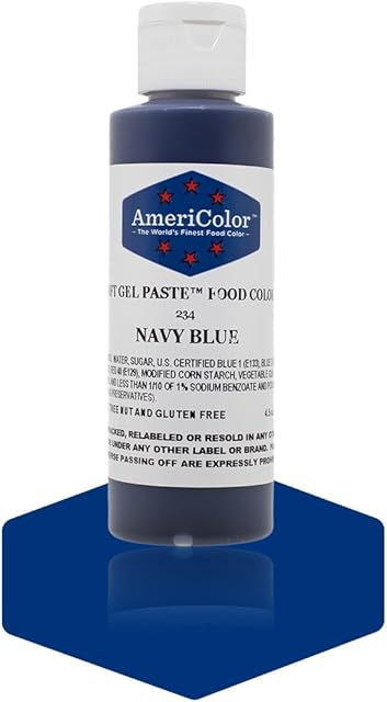 Americolor Soft Gel Paste Food Color, 4.5-Ounce, Navy Blue