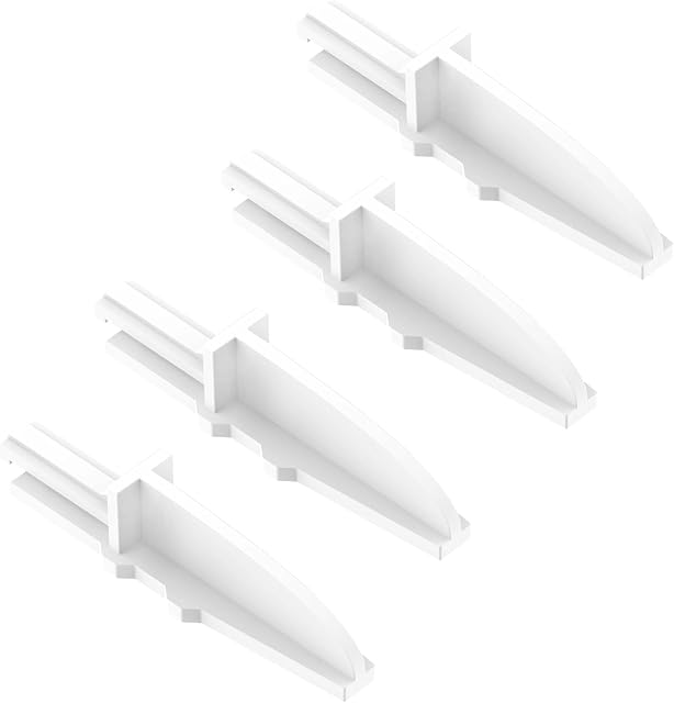 Box Fan Replacement Feet for Lasko 20" Box Fan - Upgraded Anti-Tip Foot Set (4-Pack, White) | Stronger Than Original, Stable Design Prevents Overturning