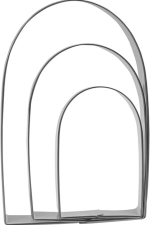 Arch Cookie Cutter Set - 5?,4?,3? - 3 Piece - Stainless Steel
