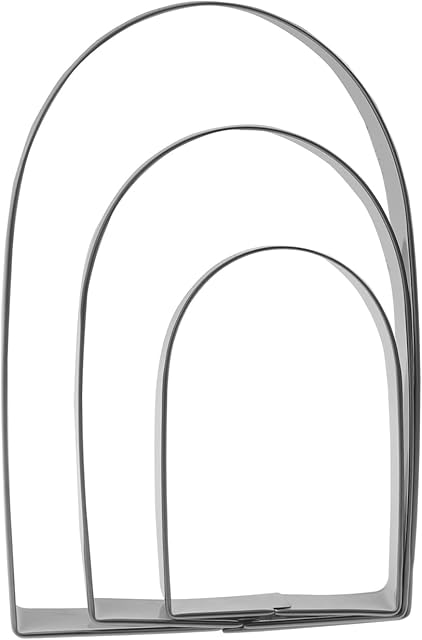 Arch Cookie Cutter Set - 5?,4?,3? - 3 Piece - Stainless Steel
