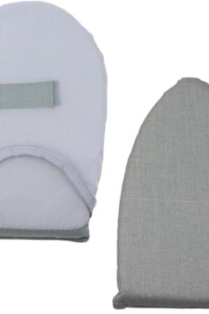 Ximimark 2pc Mini Ironing Wonder - Compact Handheld Board with Hanging Machine, Ironing Pad & Glove, Plus Small Stool - Perfect for Apartments, Dorms & Travel