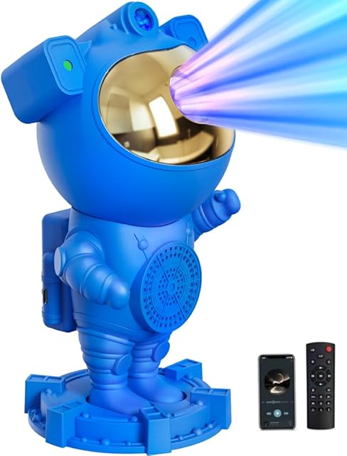 Astronaut Galaxy Moon Star Projector, Kids Night Light for Bedroom Ceiling, Room Decor Home Aesthetic, Space LED Lamp, Gifts for Kids Teens Boys 1 2 3 4 5 6 7 8 9 10 11 12 13 14 15 Year Old, Christmas
