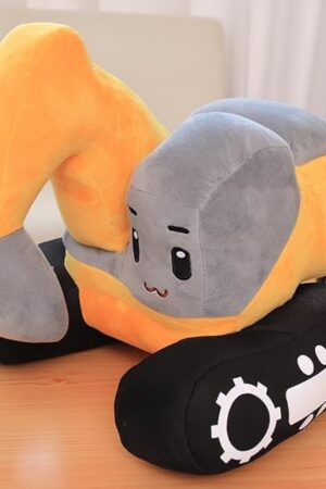 XIAOHONG Excavator Plush Toy,11" Soft Excavator Stuffed Construction Toy Plush Digger Truck Toy Car Plush Pillow,Great Plush Gift for Kids
