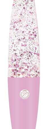 13 Inches Pink Glitter Lamp Glitter Pink Night Light
