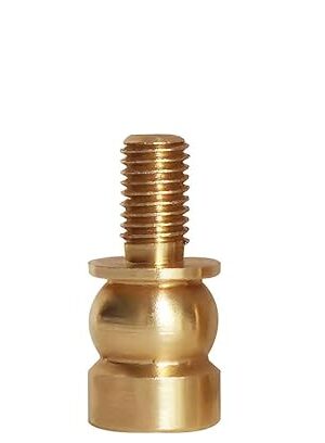 1/2" and 1" Turned Brass Lamp Shade Risers for Washer Fitter Type Lamp Shades