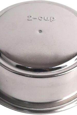 51mm Pressurized Filter Basket Compatible with Gevi/CASABREWS/CAPRESSO - Dual Wall Filter Basket - 2 Cups Capacity