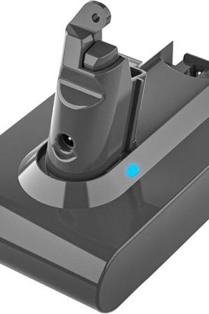 21.6V 6000mAh V6 Replacement Battery Compatible with V6 DC58 DC59 DC61 DC62 SV03 SV04 SV06 SV09 Motorhead Animal Absolute Slim Fluffy Handheld Vacuum (Gray)