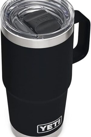 YETI Rambler 20 oz Travel Mug, Stainless Steel, Vacuum Insulated with Stronghold Lid