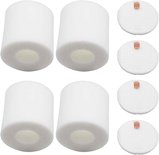 AirClean 4 Pack 3.7" High Replacement Base Pre-Motor Foam Filters Compatible with Shark IQ Robot Vacuum R101AE RV1001AE UR1005AE Self-Empty Base