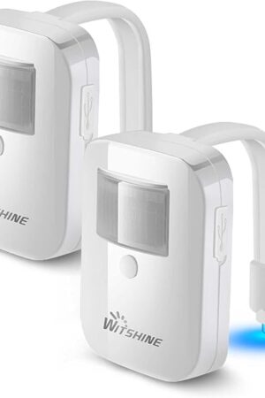 2 Pack Rechargeable Toilet Night Lights with 16-Color Motion Detection - Novelty Bathroom Bowl Light - Cool Funny Birthday Gag Stocking Stuffer Gadget Gifts for Adult Kids Men Father Dad Boys Toddlers