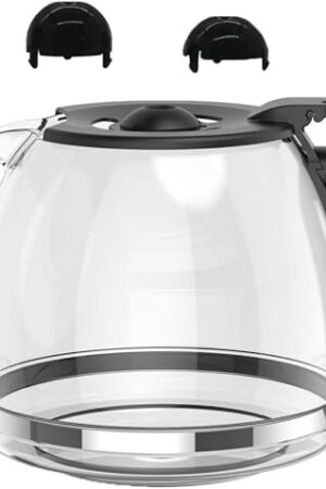 Coffee Machine Replacement 12-CUP Glass Pot, Compatible With Kitchenaid KCM1209 KCM1208 Cuisinart DCC 1220BKS, Capresso SG300, Gourmia GCM3260, Krups Essential Wamife Mueller 12 cups coffee machine