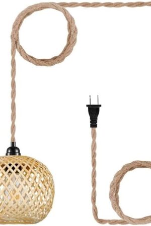 Boho Pendant Light Hanging Lights Mini Wall Lighting Fixture Swag Lamp Farmhouse