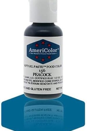 AmeriColor, Peacock, 0.75 Ounce Bottle, Soft Gel Paste Food Color