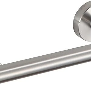 BGL Toilet Paper Holder Brushed Nickel Wall Mount, Brush Nickel Bathroom Toilet Paper Holder Brushed Nickel SUS 304 Stainless Steel, Double Post Pivoting Toilet Paper Roll Holder for Bathroom RV