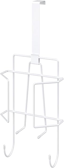 ClosetMaid Over The Door or Wall Mount Iron and Ironing Board Holder Hanger, White, 1216