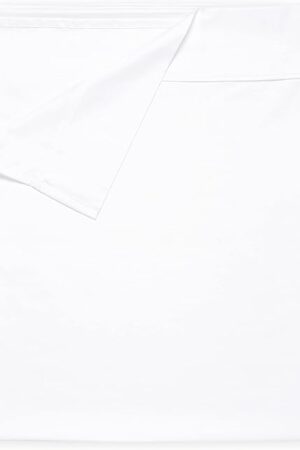 California Design Den Flat White King Sheets Only - Soft 400 Thread Count 100% Cotton Sateen, Cooling & Breathable Bed Sheets - Bright White