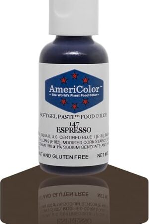 AmeriColor, Espresso, 0.75 Ounce Bottle, Soft Gel Paste Food Color