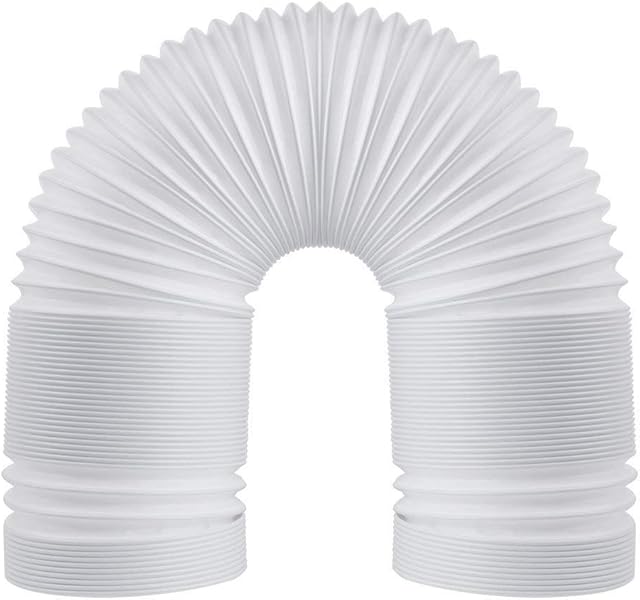 80" Portable Air Conditioner Hose, AC Hose with 5.9" Diameter, Anti-Clockwise Thread AC Exhaust Hose for Portable AC Vent Replacement Tube Compatible with LG Air Conditioner Part