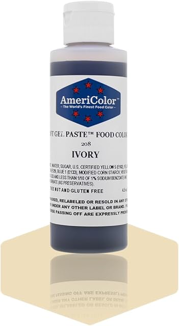 Americolor Soft Gel Paste Food Color, 4.5-Ounce, Ivory