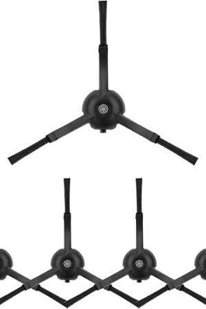 5 Pack Replacement Side Brush-Upgraded Silicone Side Brushes for All Roborock vacuum cleaners,Q7 Series,Q Revo,S8 Series,S7 Series,S6 Series,S5 Series,S4 Series,E Series Robot Vacuum Accessories,Black