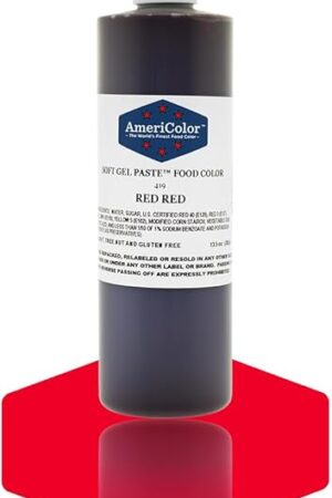 AmeriColor Red Red Soft Gel Paste Food Color, 13.5 oz