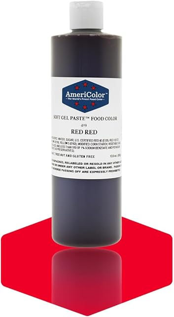 AmeriColor Red Red Soft Gel Paste Food Color, 13.5 oz