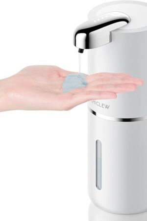 Automatic Soap Dispenser Touchless, 400ML/14fl.oz Rechargeable Liquid Dispensers with 4 Adjustable Levels, IPX5 Waterproof Wall Mount Hand Soaps Dispensor for Bathroom Kitchen