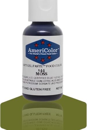 AmeriColor, Moss, 0.75 Ounce Bottle, Soft Gel Paste Food Color