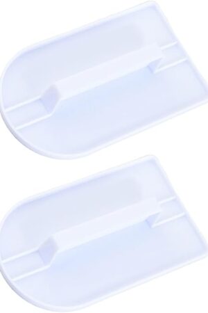 2 PCS Fondant Smoothing,Cake Decoration Icing Smoother, Paddle Fondant Polisher Finisher Sugarcraft Cups,fondant paddle,White,14.5 x 8 cm/5.7" x 3.1"