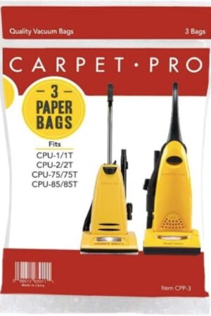 Carpet Pro CPP-3 Paper Vacuum Bags, 3-Pack