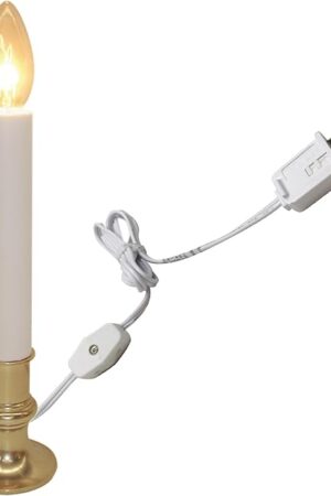 Brite Star Electric Window Candle Lamp White Candle Light