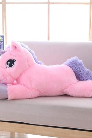 24" Big Unicorn Stuffed Animal, Giant Animal Plush Pillow Unicorn Body Hugging Pillow for Girls, Gift for Christmas Birthday Valentine's Day