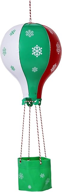 The E-TING Santa Fun Inflatable Hot Air Balloon for Elf Doll Accessories Christmas Decoration