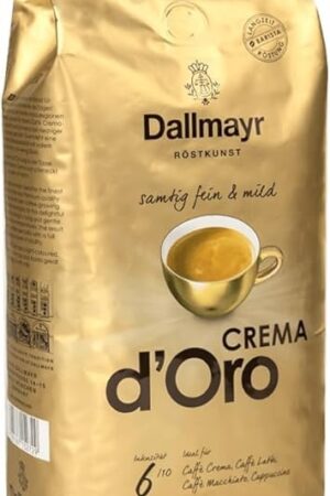 Dallmayr Crema d'oro mild und fein in Bohne, 1er Pack (1 x 1000 g Beutel)