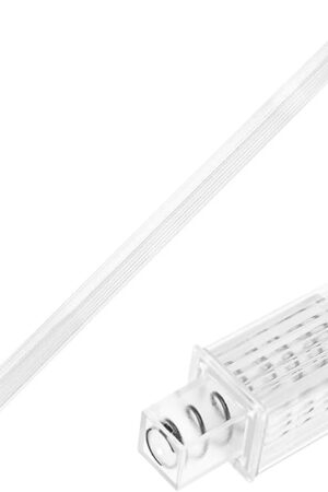 24 Inch Clear Replacement Bathroom Towel Bar with Adjustable Spring Loaded Ends Sturdy Plastic Wall Mount for Bathroom and Kitchen Towel Storage- Replacement Towel Bar for Ceramic Holder