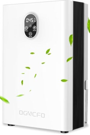 BUPPLEE 95OZ Dehumidifiers for Home, 1000 sq.ft Quiet Dehumidifier with Drain Hose, Reusable Filter, Sleep Mode, Auto Shut Off, Timer, Portable Dehumidifier for Bedroom Bathroom