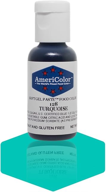Americolor Soft Gel Paste Food Color, Turquoise