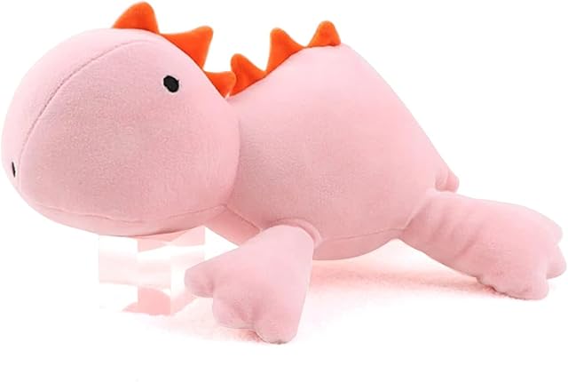 Weighted Dinosaur Stuffed Animal, 24" 3.5 lbs Pink Weighted Dino Plush Throws Pillow