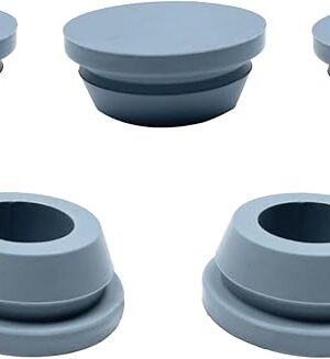 20MM (0.78IN) Hole Plug，Portable air Conditioner Drain Plug,Portable ac Drain Plug，Drain Hole Plug 20 mm Rubber Accessories for mini Split Window AC Outdoor Unit Parts， 5 Pieces，Grey