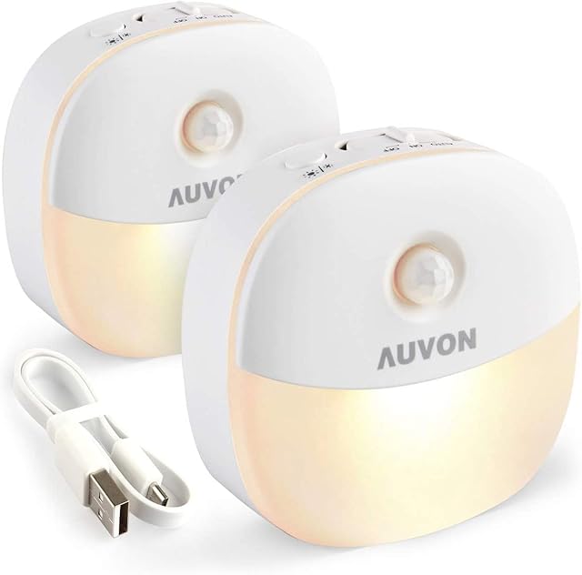 AUVON Night Light Warm White 2 Pack