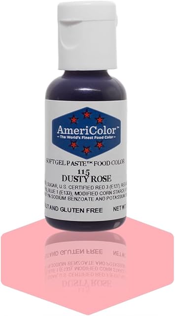 AmeriColor Dusty Rose Soft Gel Paste Food Color, .75 oz