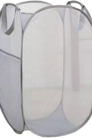 Collapsible laundry bag baskets