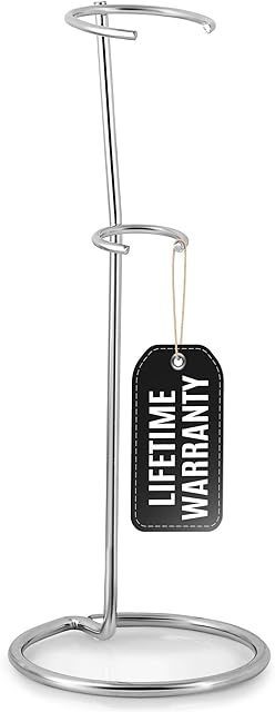 Zulay Kitchen Original Frother Stand - Sturdy, Stainless Steel Stand Holds Multiple Types of Coffee Frothers - Heavy Duty Stand Ideal For Handheld Frothers - Silver