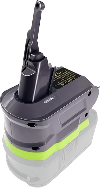 Adapter for Dyson V7 / V8 Vacuum Cleaner for RYOBI 18V Battery Convert to for Dyson V7 & V8 Vacuum Cleaner, for Battery 18-Volt HP High Capacity PBP2005 P194 P193 PBP2004 for Animal+ Fluffy